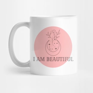 Affirmation Collection - I Am Beautiful (Rose) Mug